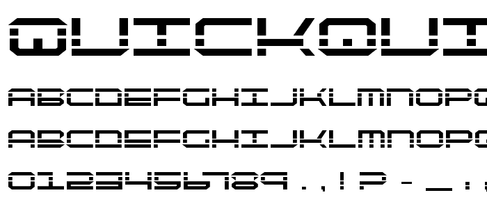 QuickQuick Bold font